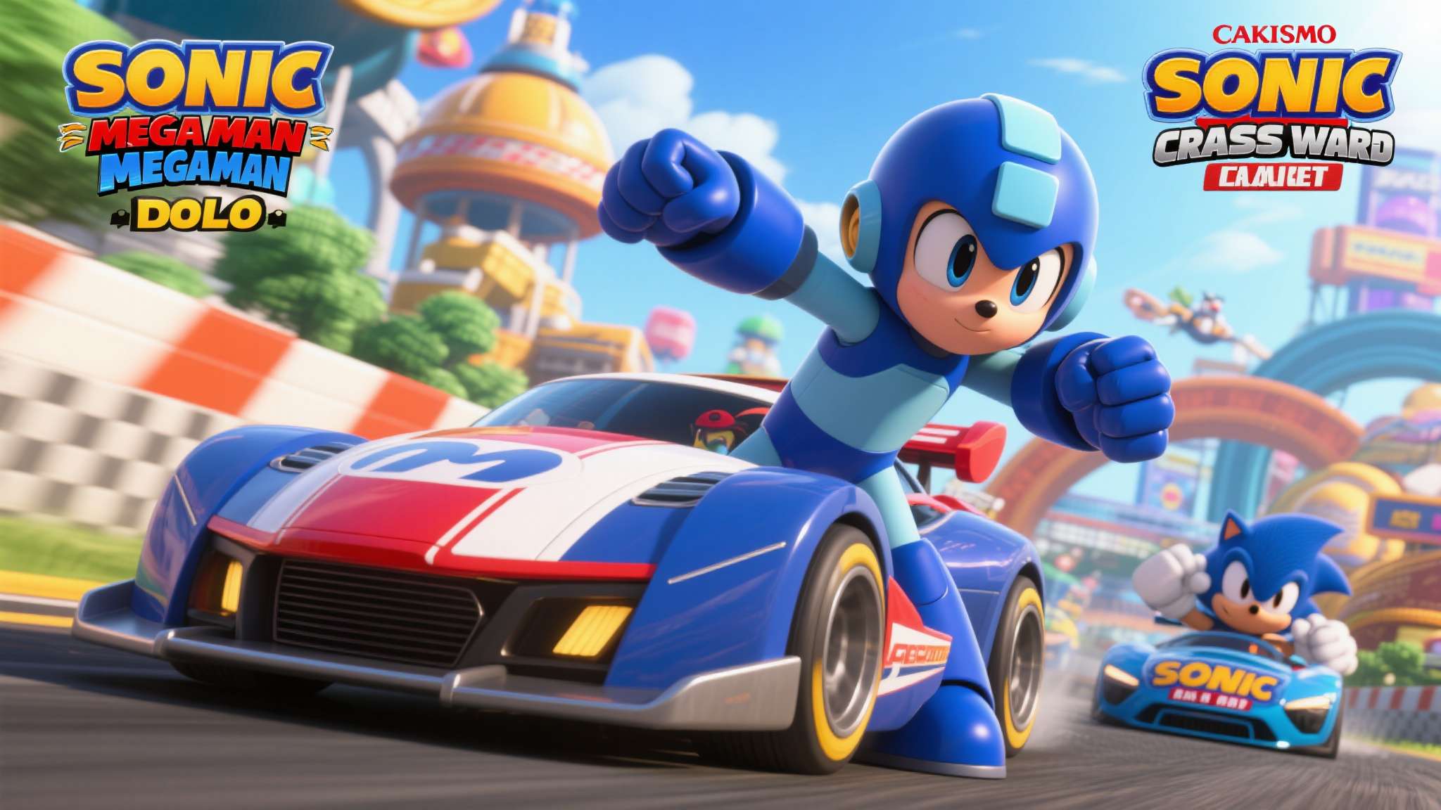 《索尼克赛车 交叉世界》付费DLC第4弹＂洛克人＂今日发布! 《Nintendo Switch 2 Edition》实体版今日发售!